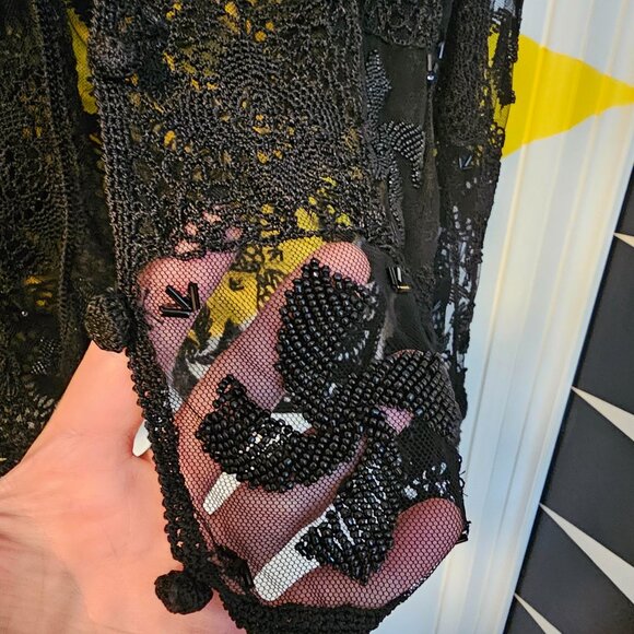 Pretty Cropped Beaded Bolero/Jacket/Cardigan - Picture 4 of 11